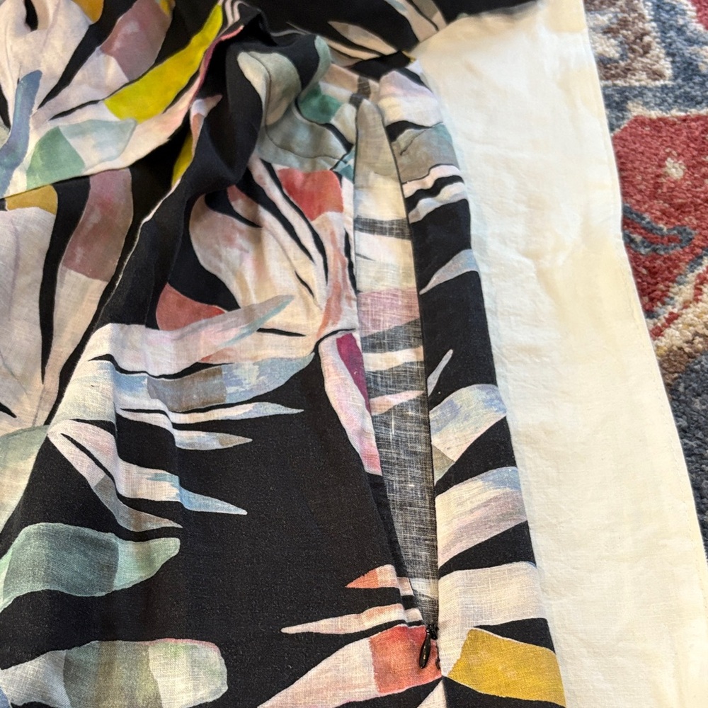 Mara Hoffman Multicolor Tropical Patterned Linen … - image 6